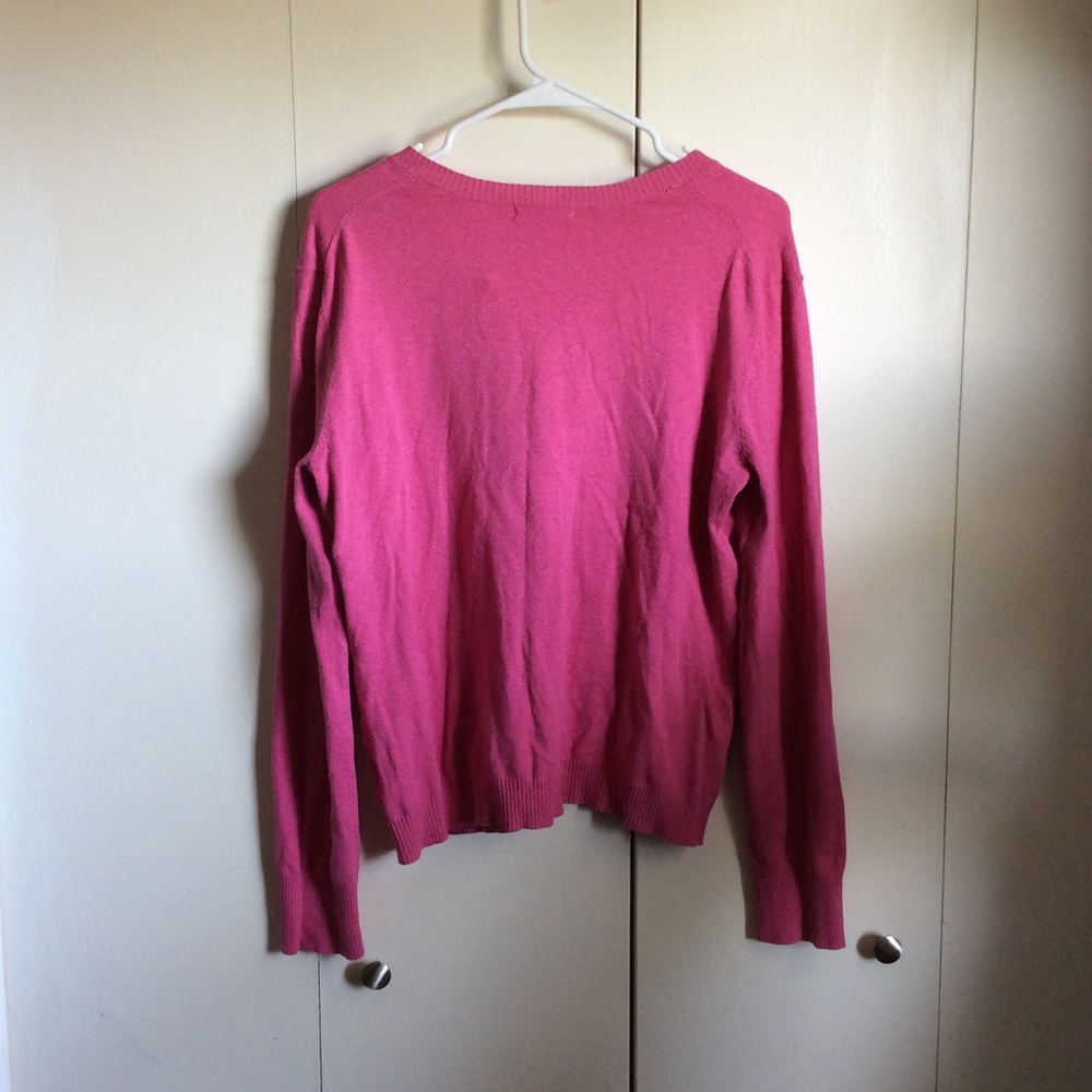 Pink Button Up Sweater - Picture 2 of 3